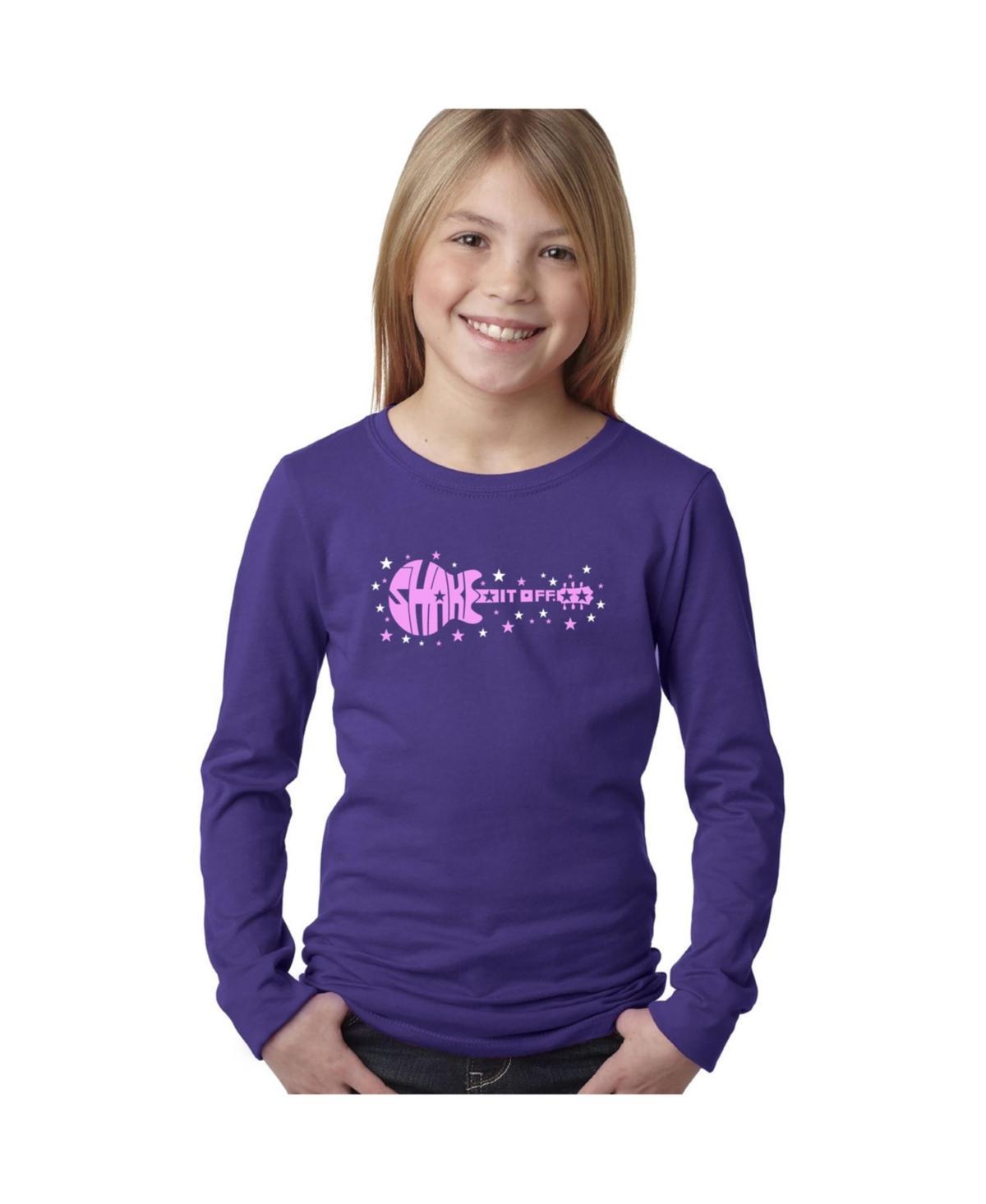 La Pop Art Girls Word Art Long Sleeve T-Shirt - Brooklyn Neighborhoods Product Image