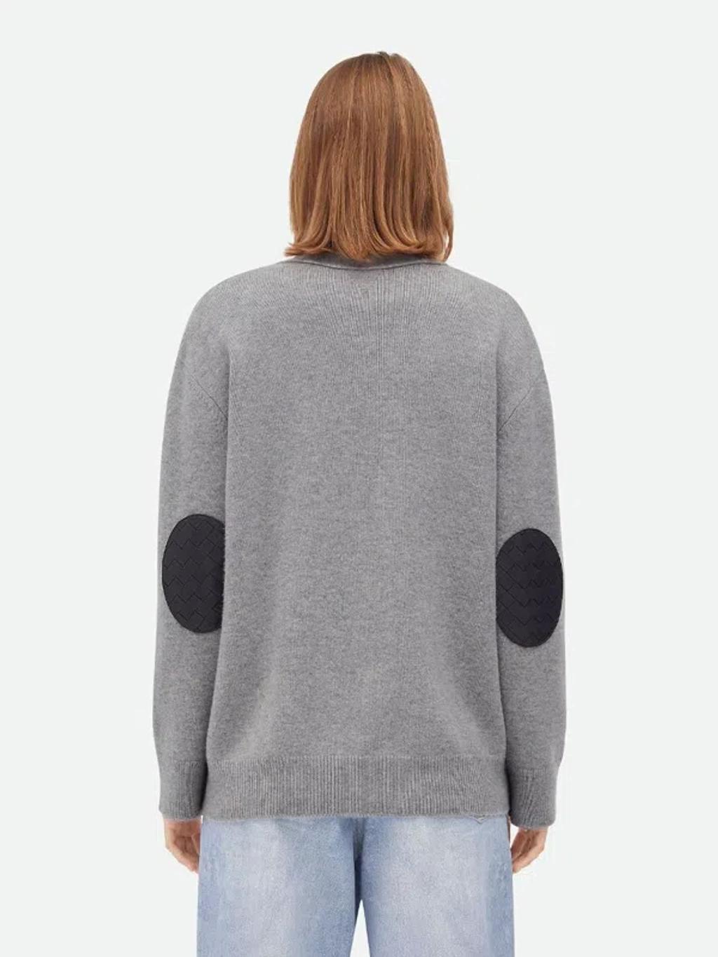 BOTTEGA VENETA Kaschmir-cardigan In Grey Product Image