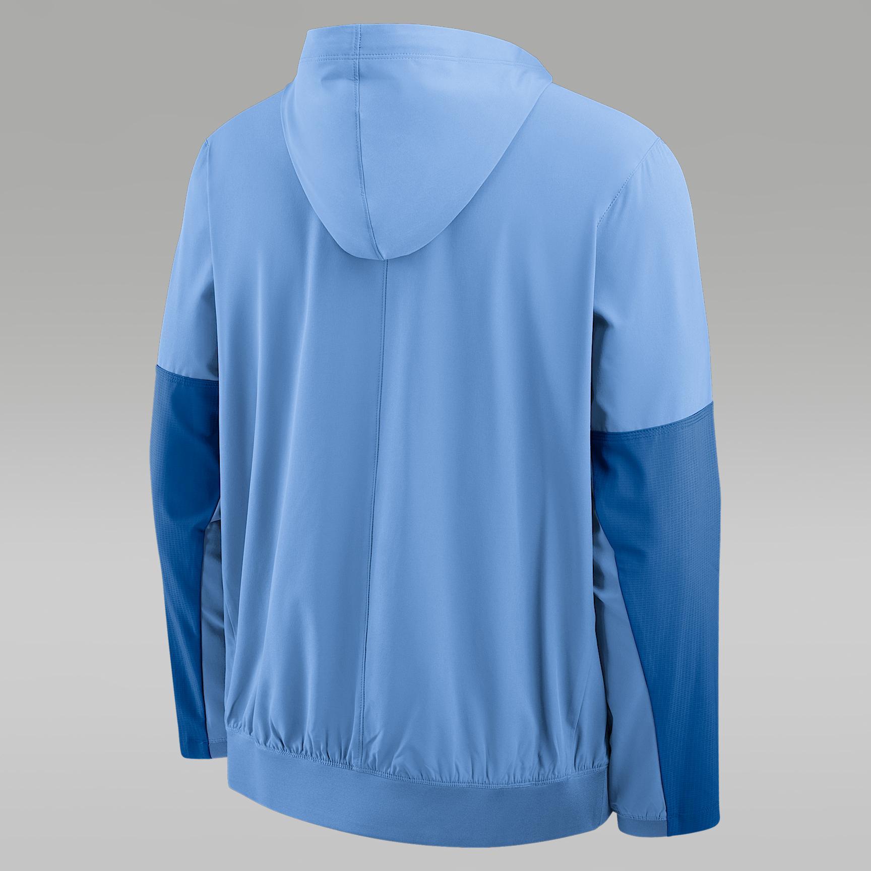 Men's North Carolina Anorak Jordan Brand College 1/2-Zip Hooded Jacket Product Image