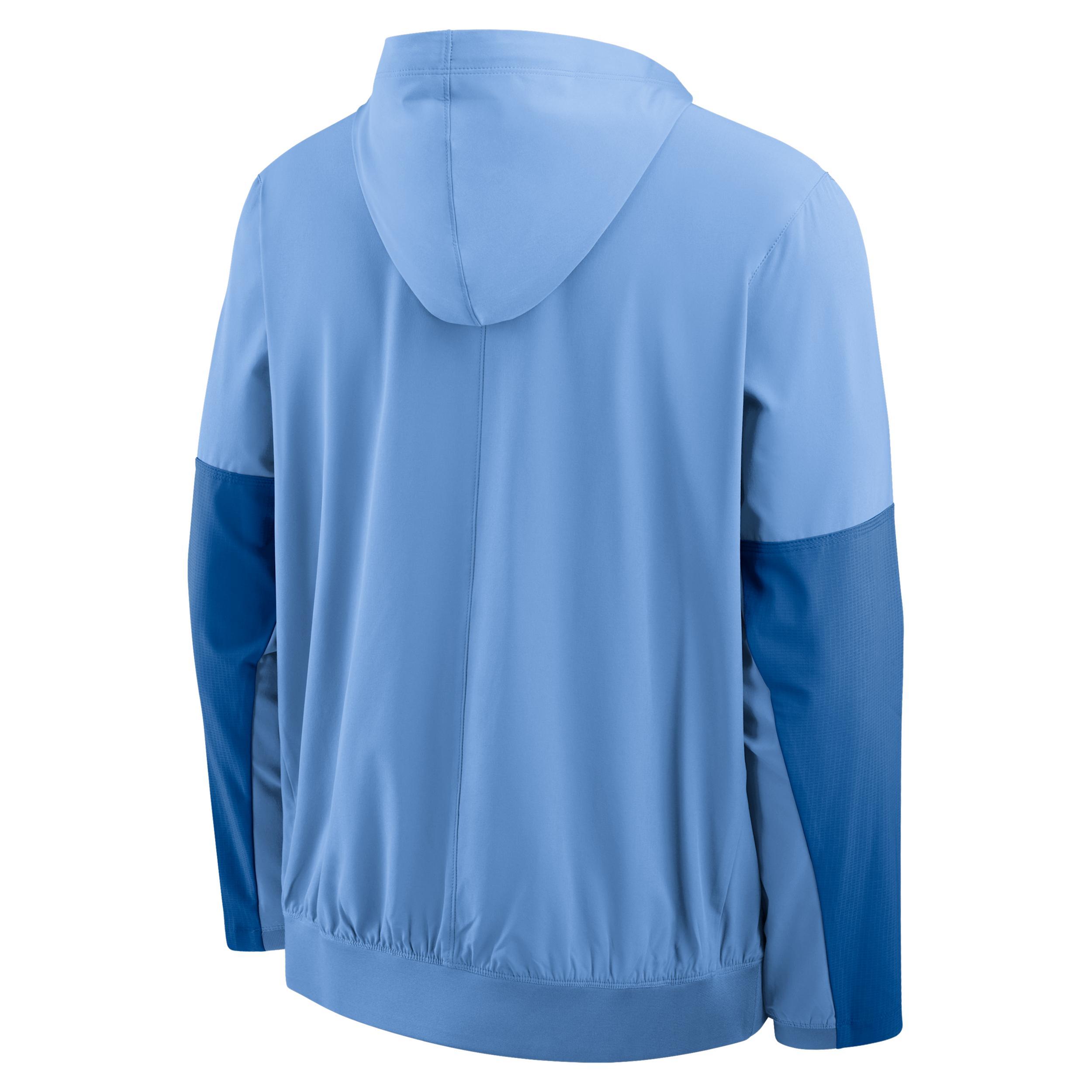 Men's North Carolina Anorak Jordan Brand College 1/2-Zip Hooded Jacket Product Image