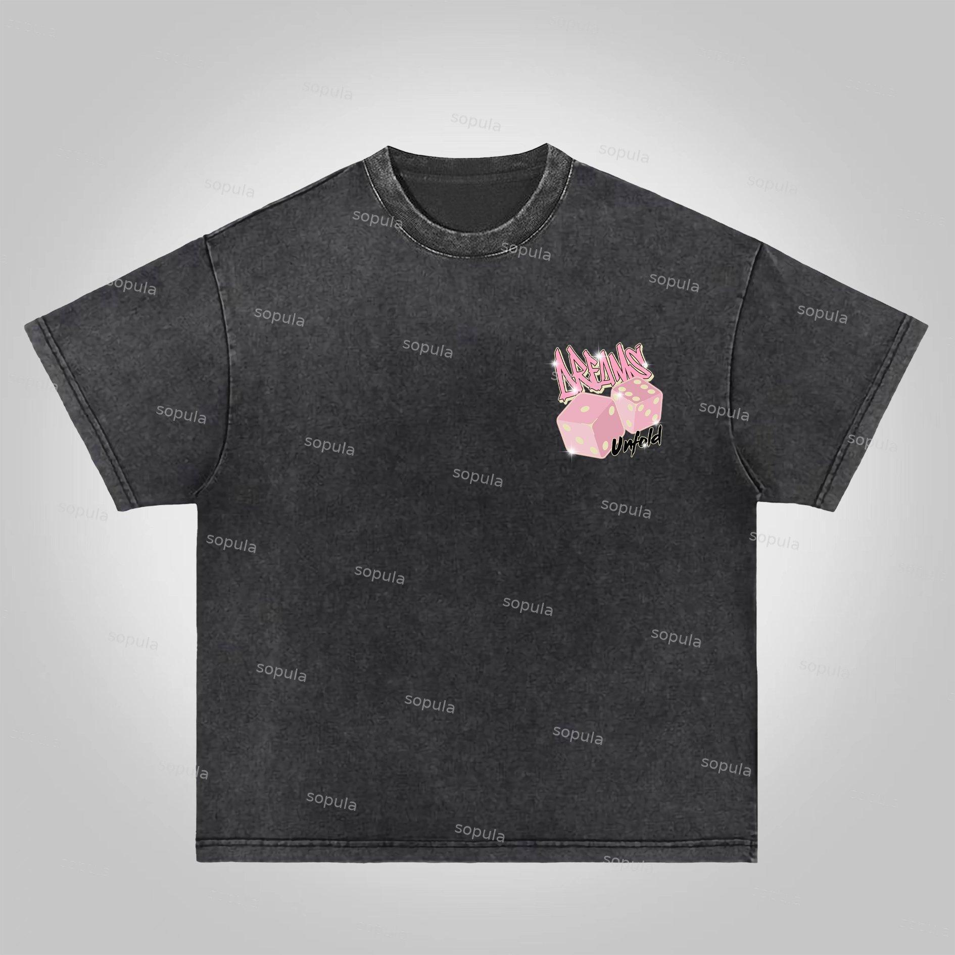 Sopula Sieve Expand Dream Graphic Acid Wash T-shirt Product Image