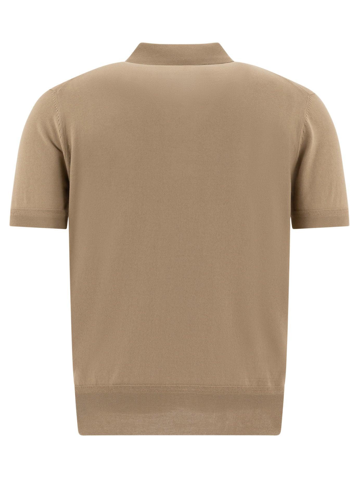 TOM FORD Polo Shirts Beige In Brown Product Image