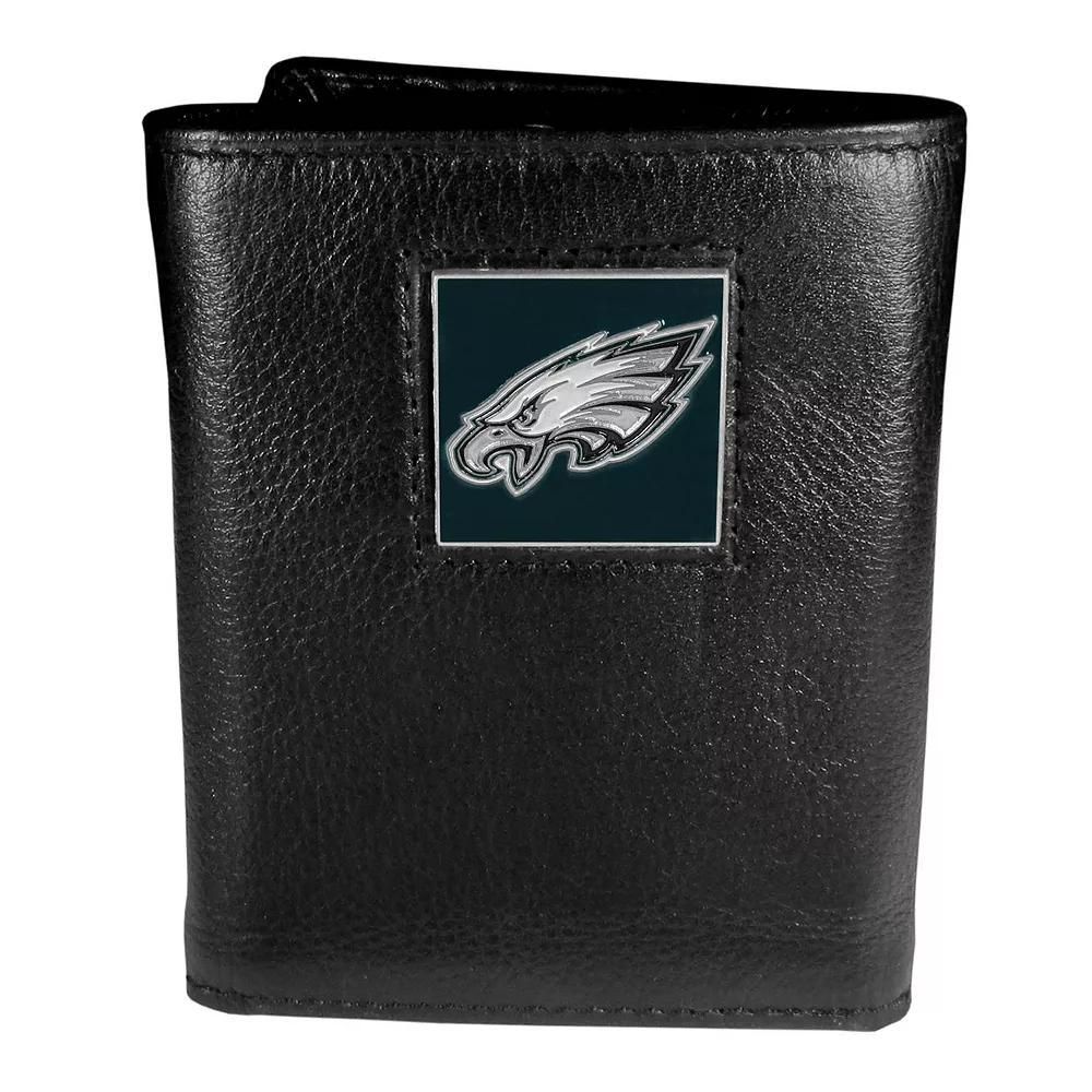 Men's Philadelphia Eagles Trifold Wallet, Black Product Image