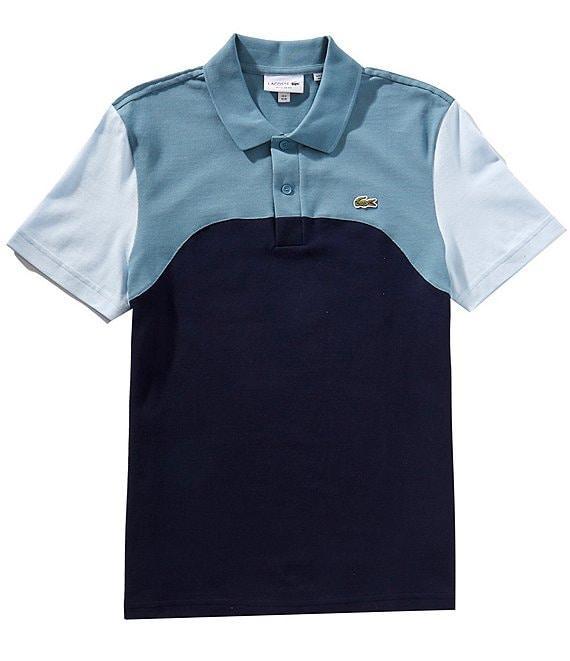 Lacoste Color Block Pique Short Sleeve Polo Shirt Product Image