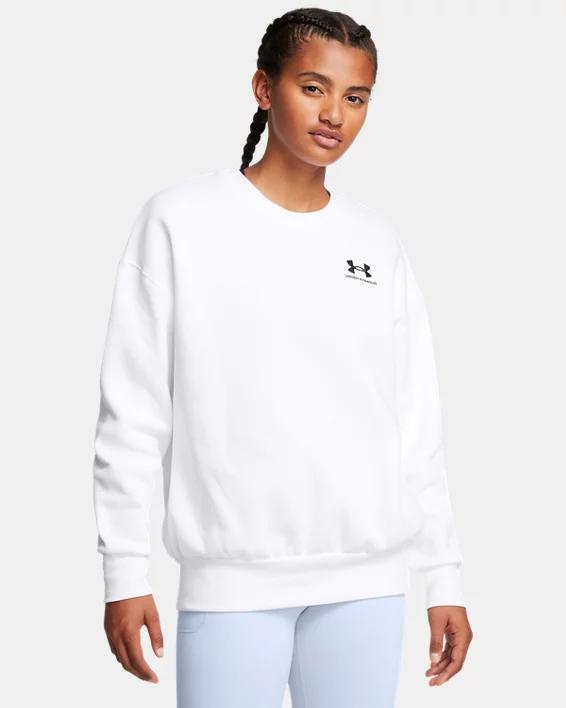 UA Icon Fleece Womens Oversized Crew Product Image