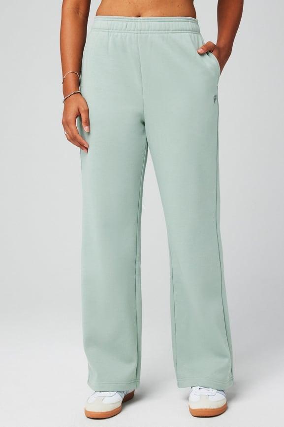Cozy Fleece Wide Leg Sweatpant Product Image