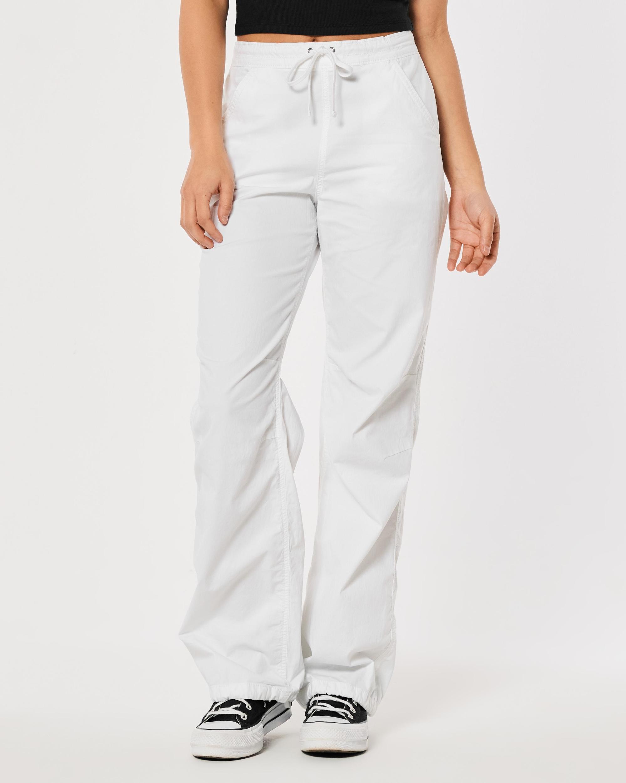 Adjustable Rise Baggy Parachute Pants Product Image