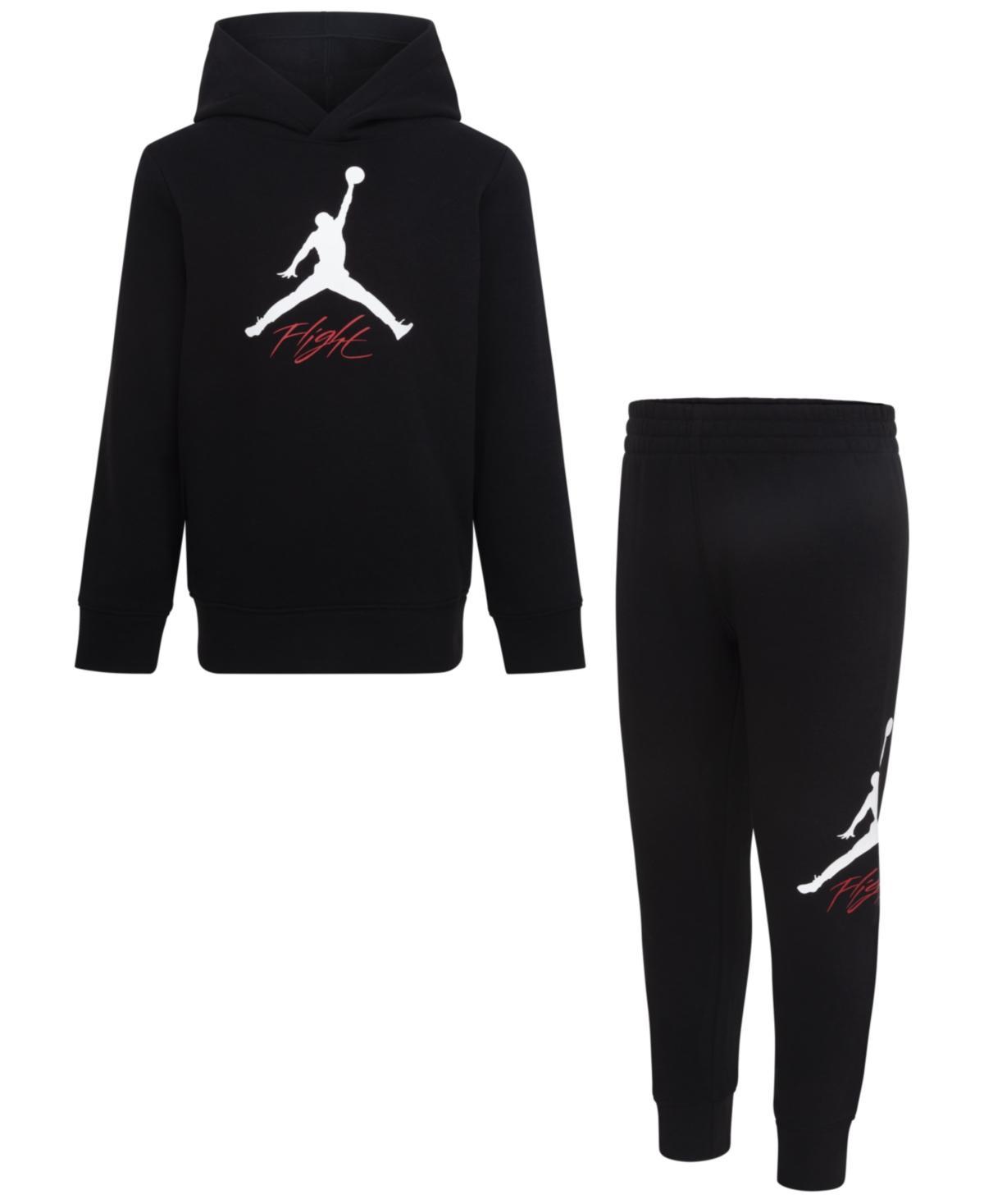 Jordan Little Boys Jump Man Flight Pullover Hoodie and Pants, 2-Piece Set Product Image