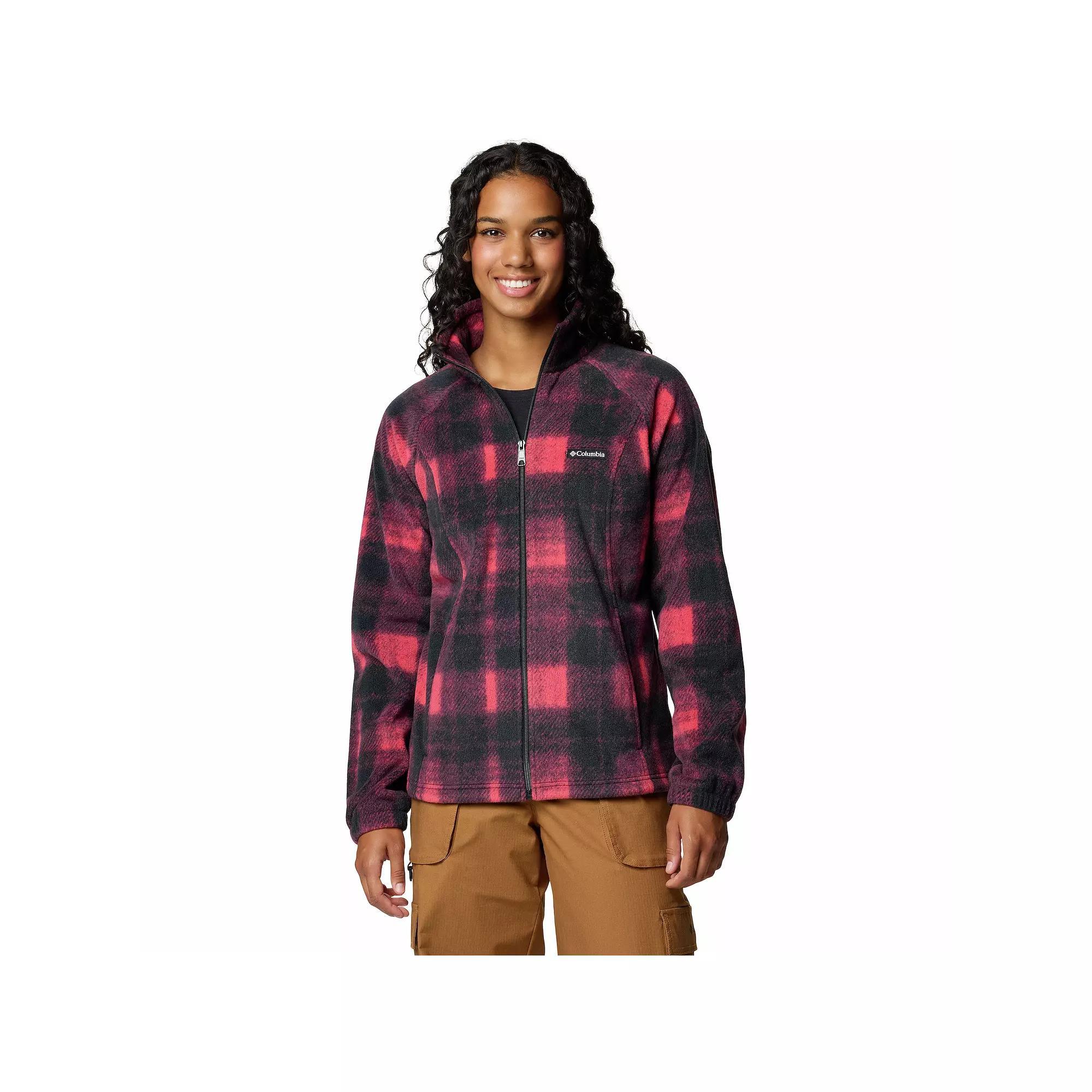 Columbia Womens Benton Springs Printed Full Zip Fleece Jacket- Product Image