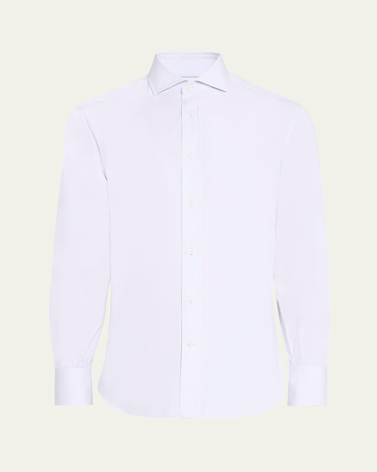 Mens Cotton Canvas Dress Shirt Product Image