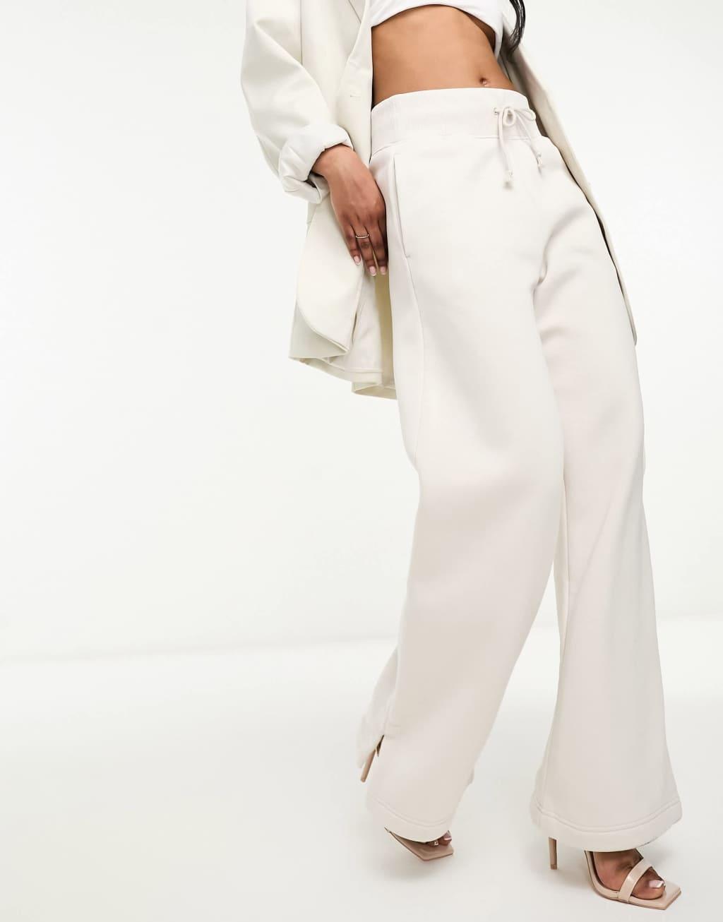 Nike Phoenix Fleece high rise wide leg sweatpants Product Image