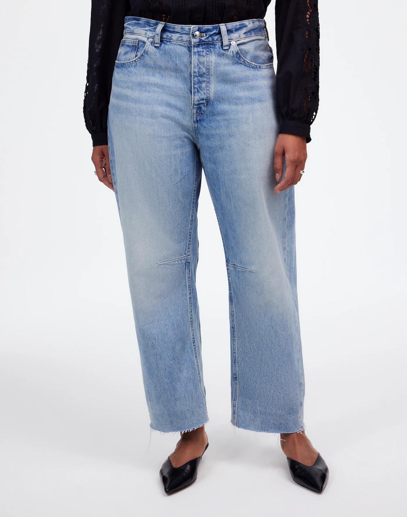 The Curvy Darted Barrel-Leg Jean Product Image