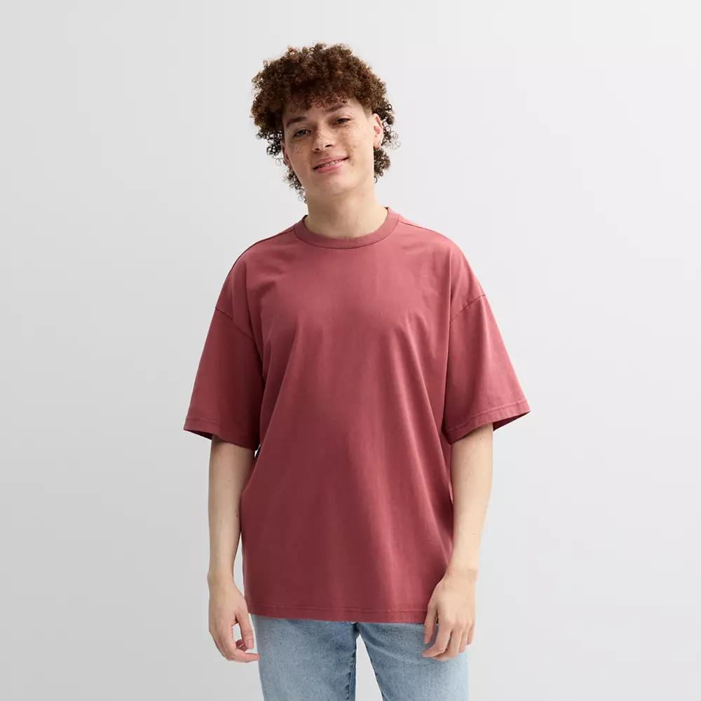 Men's Hollywood Short Sleeve Oversized Tee, Size: Medium, Red Ochire Product Image