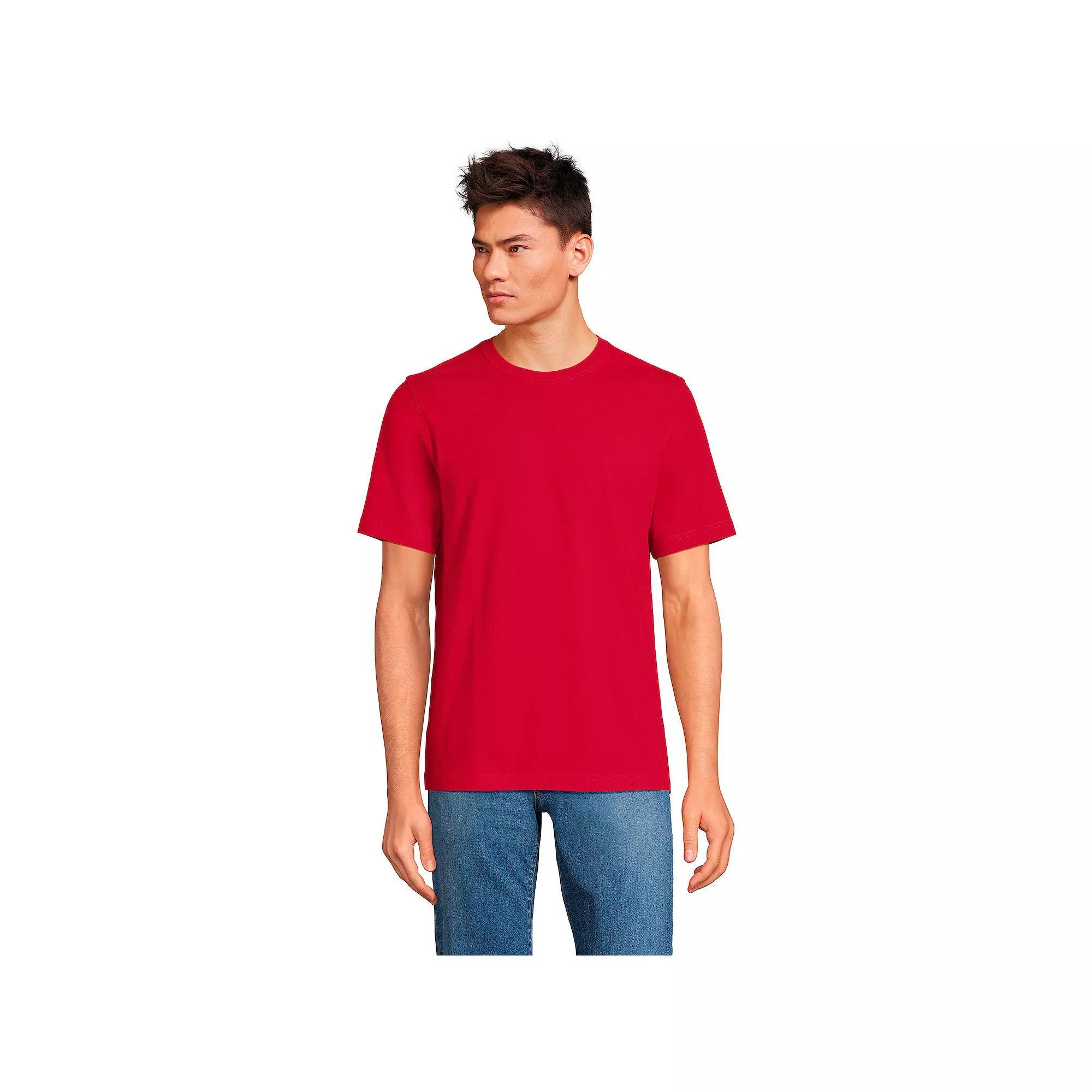 Men's Lands' End Super-T Short Sleeve T-Shirt, Size: Small, Deep Woodland Green Product Image