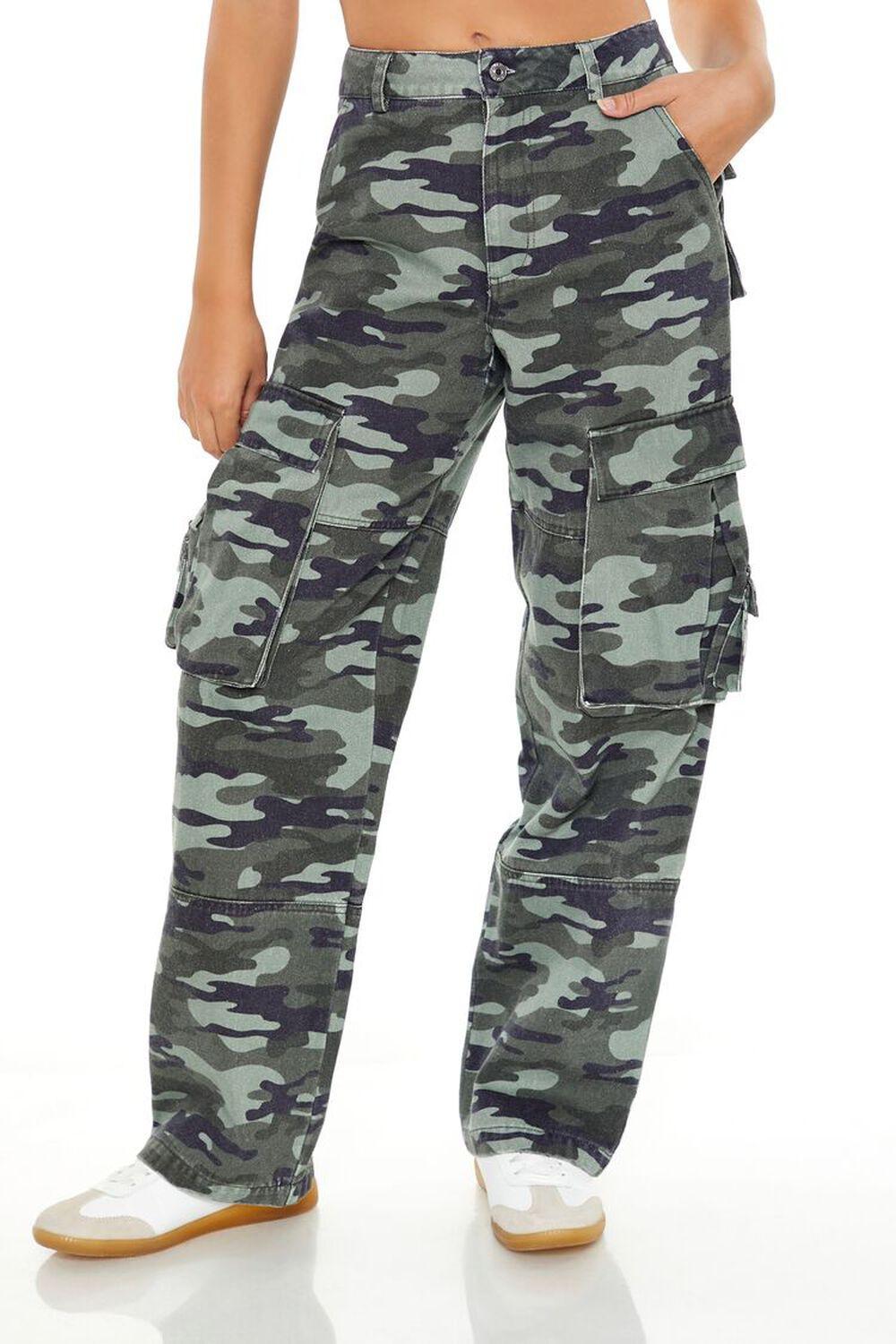 Camo Print Cargo Pants | Forever 21 Product Image