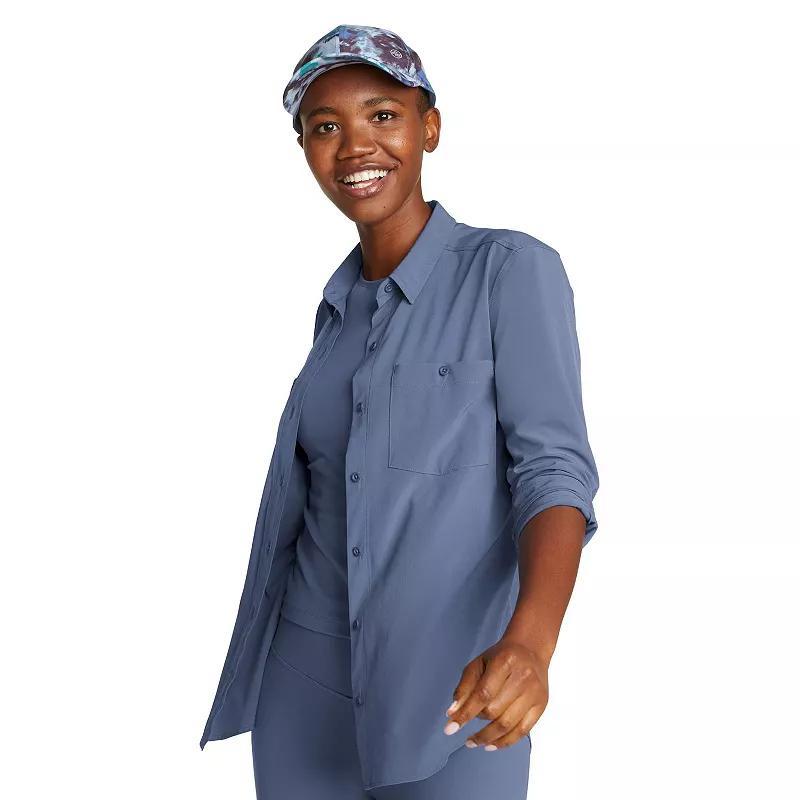 Women's Eddie Bauer Departure 3.0 Long Sleeve Shirt, Size: XXL, Black Product Image