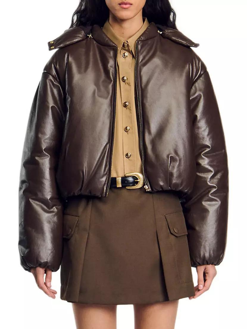 Glazed Leather Jacket Product Image