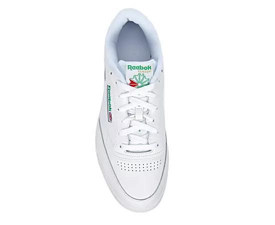 Mens Reebok Club C 85 Athletic Shoe - White / Green Product Image