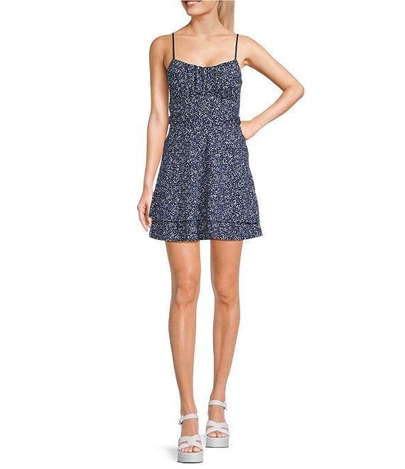 Honey and Rosie Printed Double Hem Fit-And-Flare Mini Dress Product Image