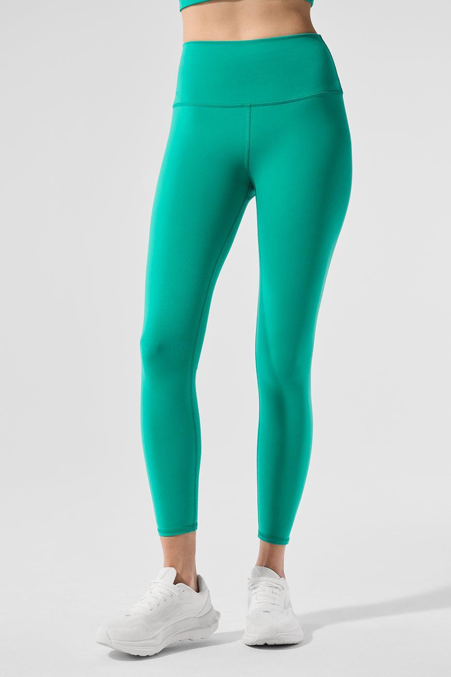 7/8 High-Waist Airbrush Legging - Spruce Green Product Image
