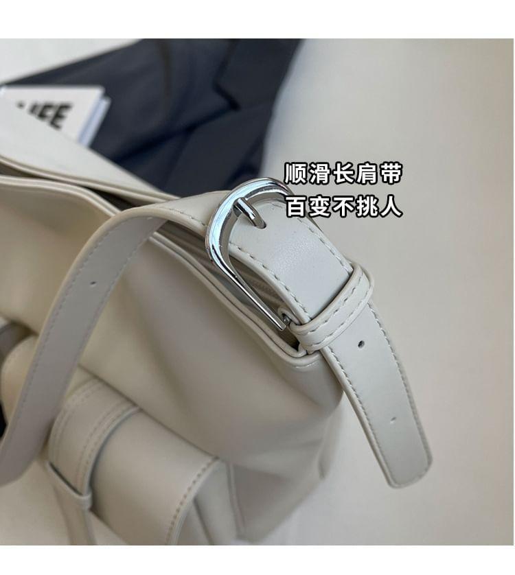 Multi-Pocket Faux Leather Tote Bag Product Image