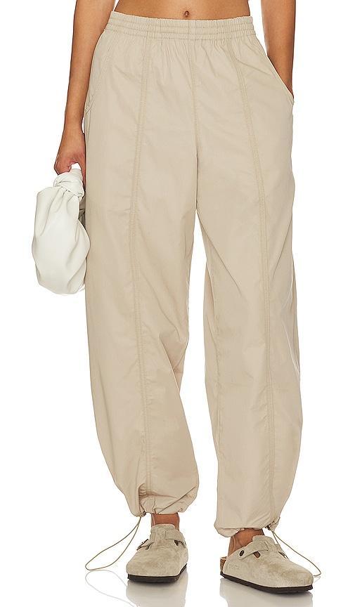 AGOLDE Dakota Track Pant in Beige Product Image
