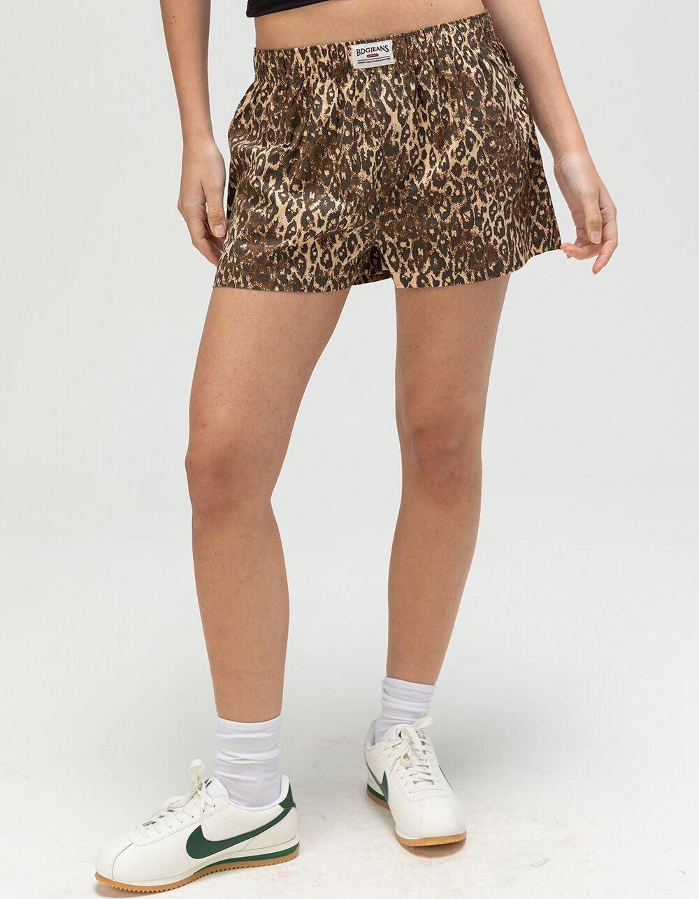 BDG Urban Outfitters Leopard Print Womens Boxer Shorts - LEOPARD Product Image