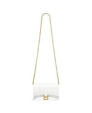 Womens Hourglass Wallet with Chain Crocodile Embossed Product Image