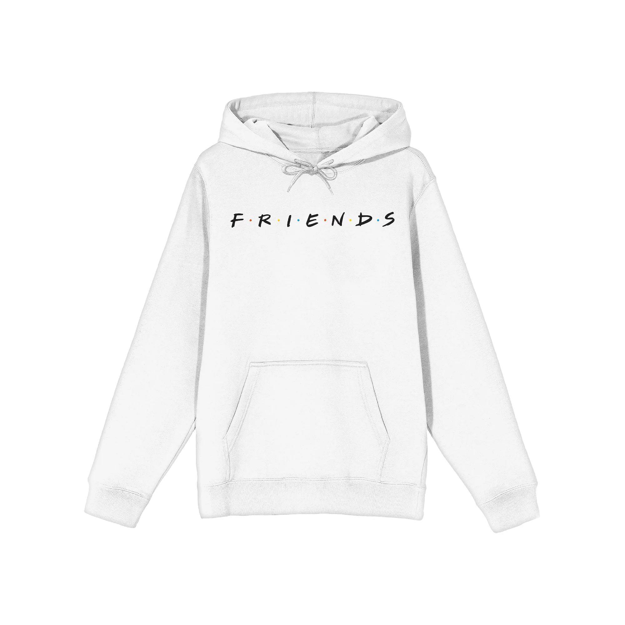 Men's Friends Logo Graphic Hoodie, Size: Medium, White Product Image