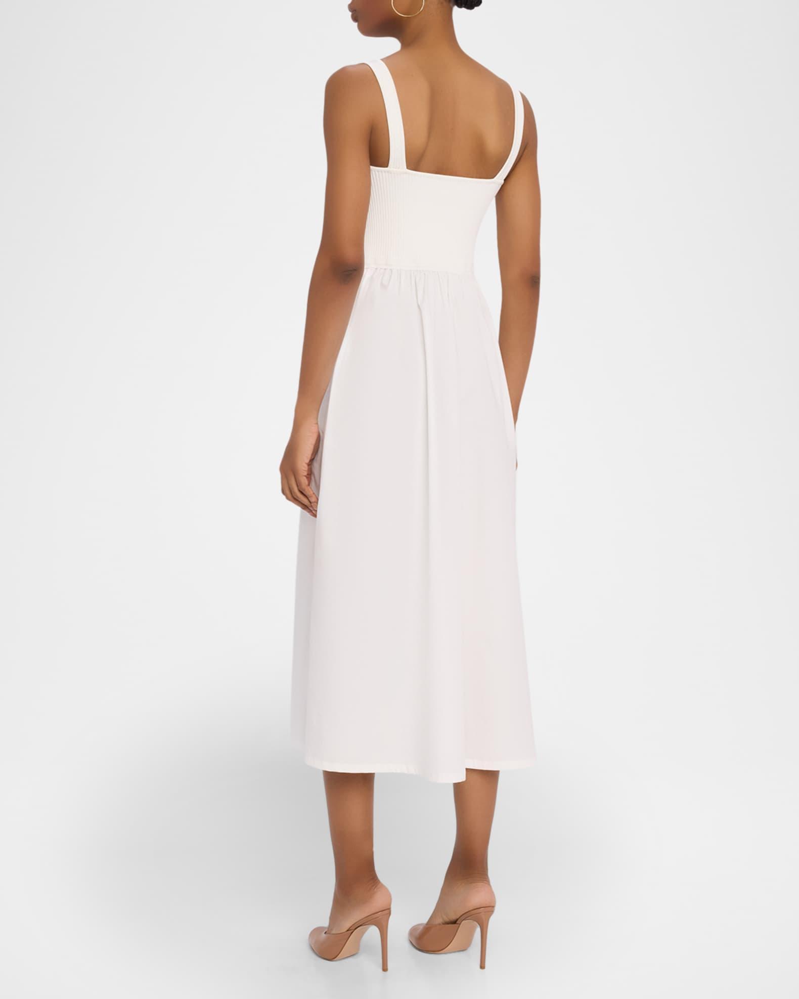 Kori Pointelle Mixed Media Midi Dress Product Image