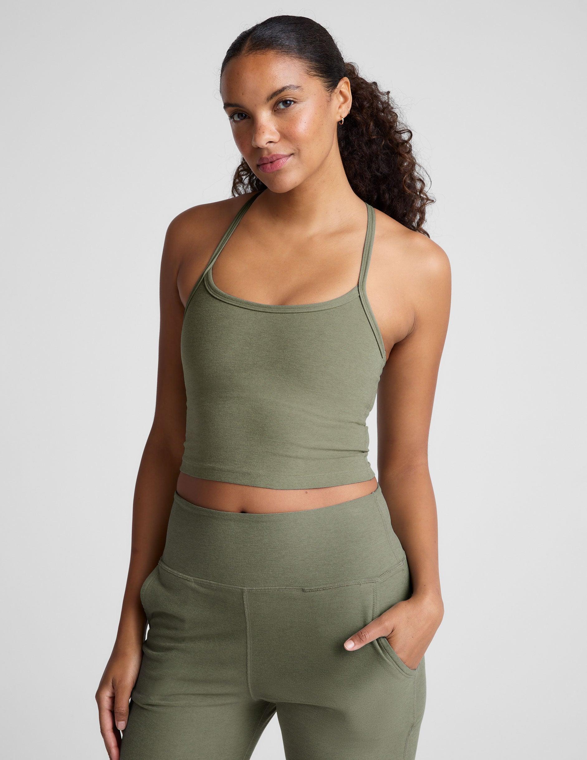 Spacedye Slim Racerback Cropped Tank Product Image