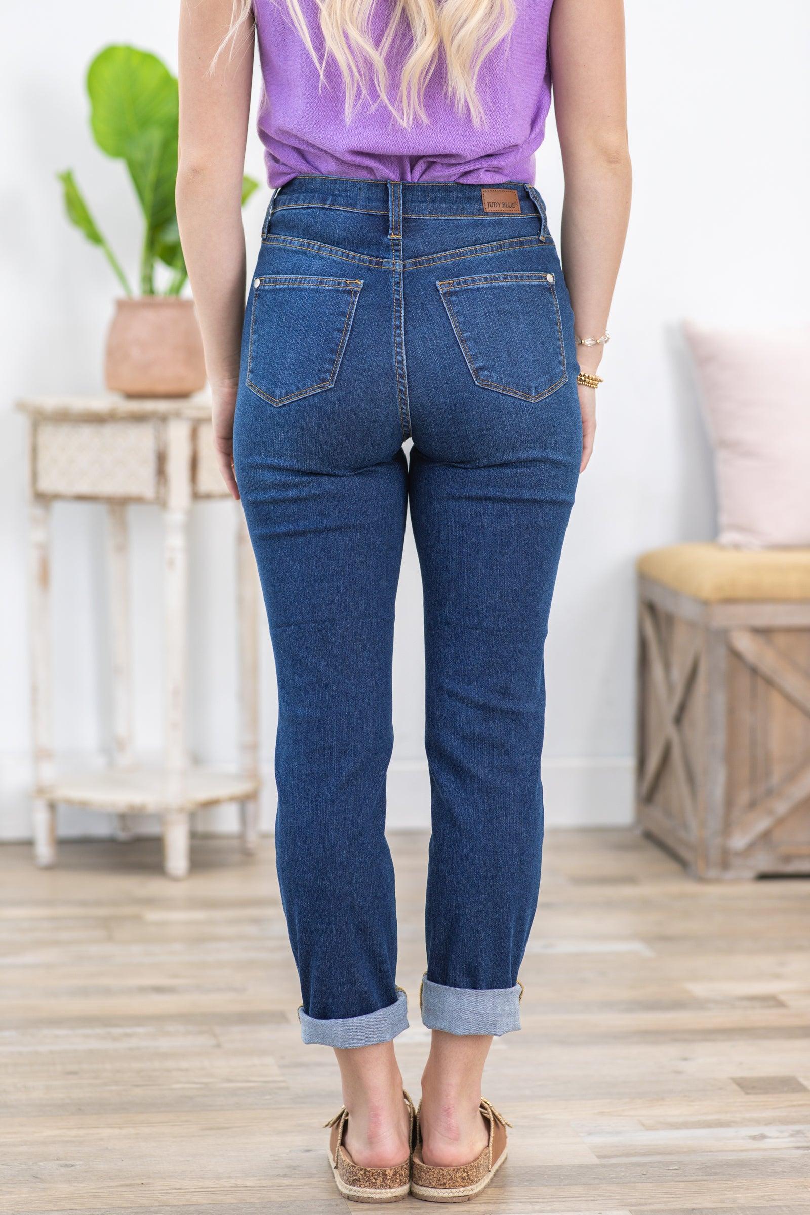 Judy Blue Beat The Heat Boyfriend Fit Jeans Product Image