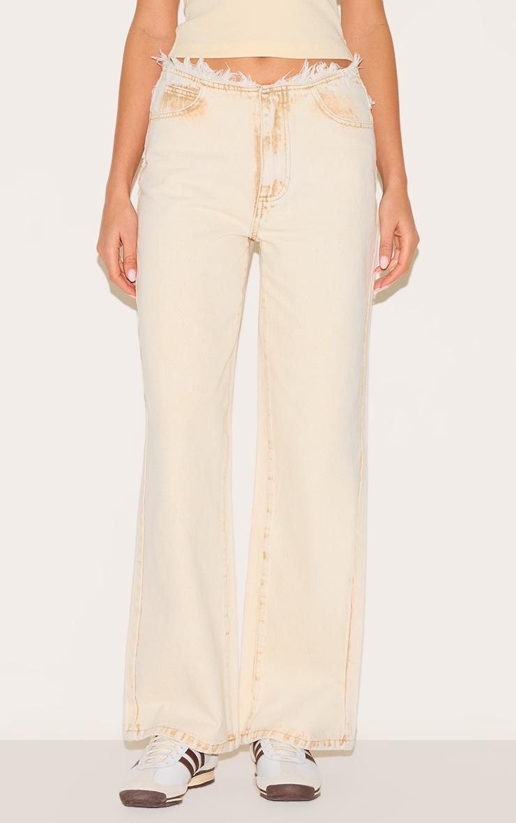  Sand Low Rise No Waistband Straight Leg Product Image