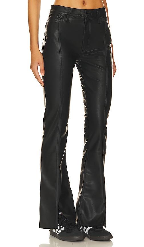Womens Barbara Vegan Leather Boot-Cut Jeans Product Image