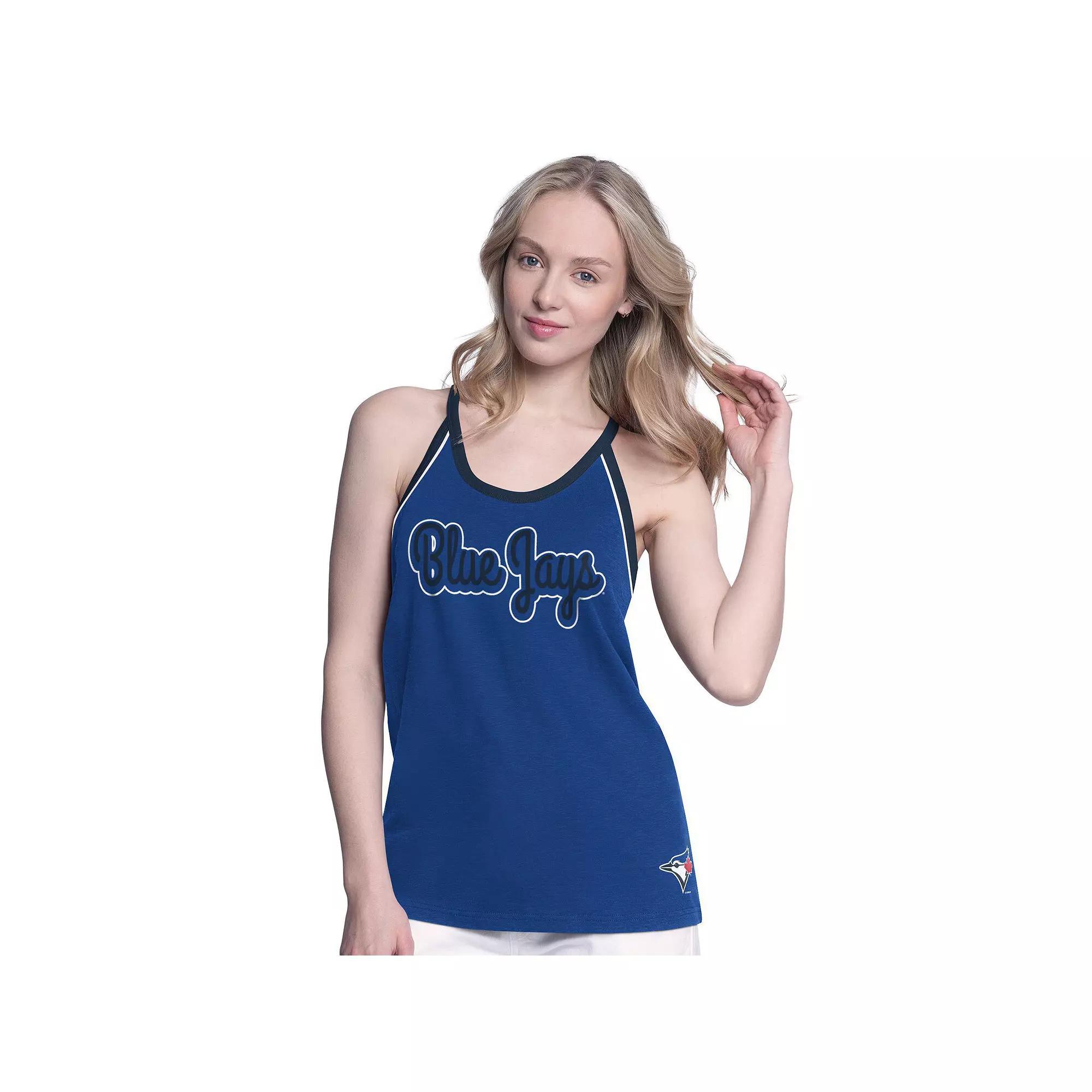 Women's G-III 4Her by Carl Banks Red Boston Red Sox Curveball Racerback Tank Top, Size: Large Product Image