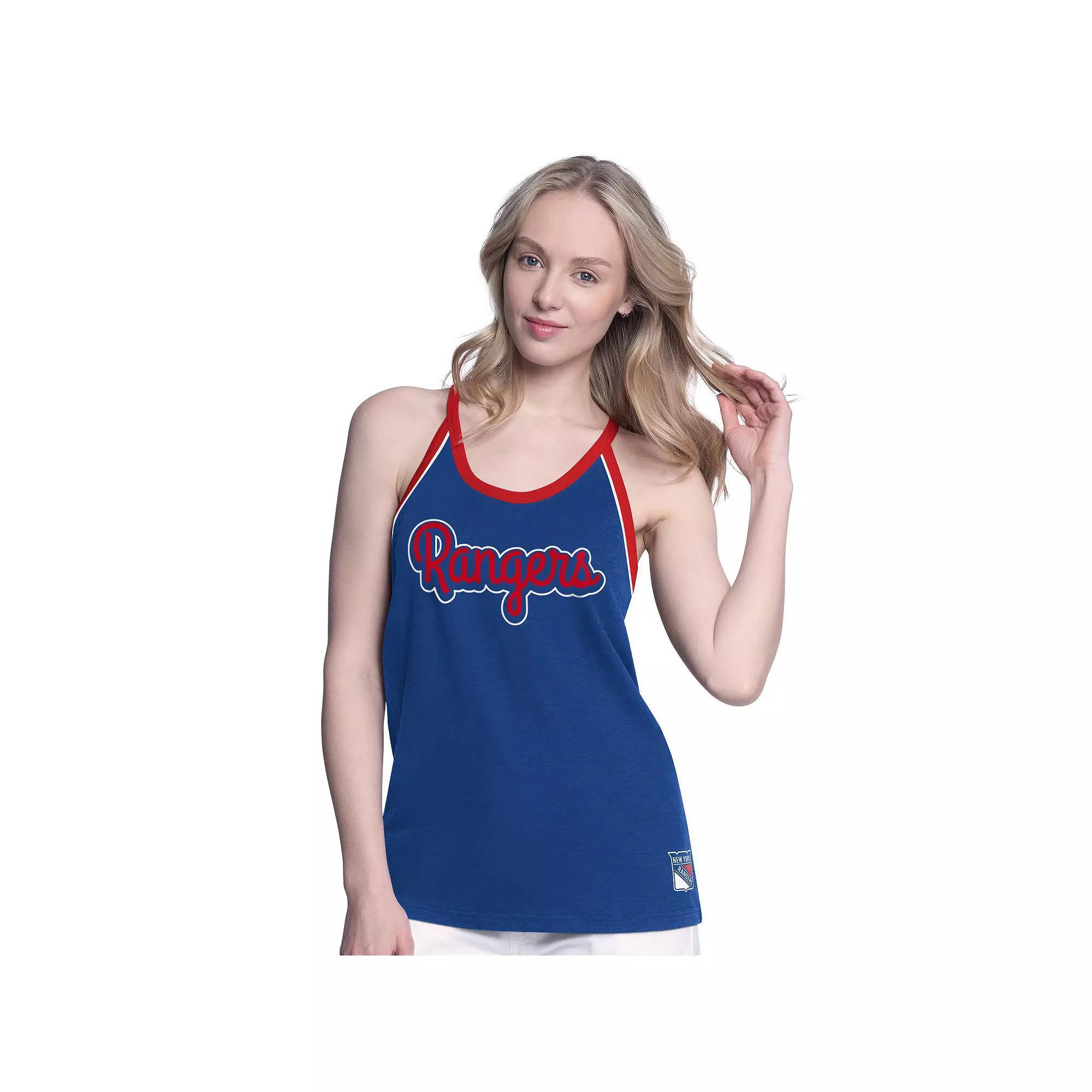 Women's G-III 4Her by Carl Banks Red Boston Red Sox Curveball Racerback Tank Top, Size: Large Product Image