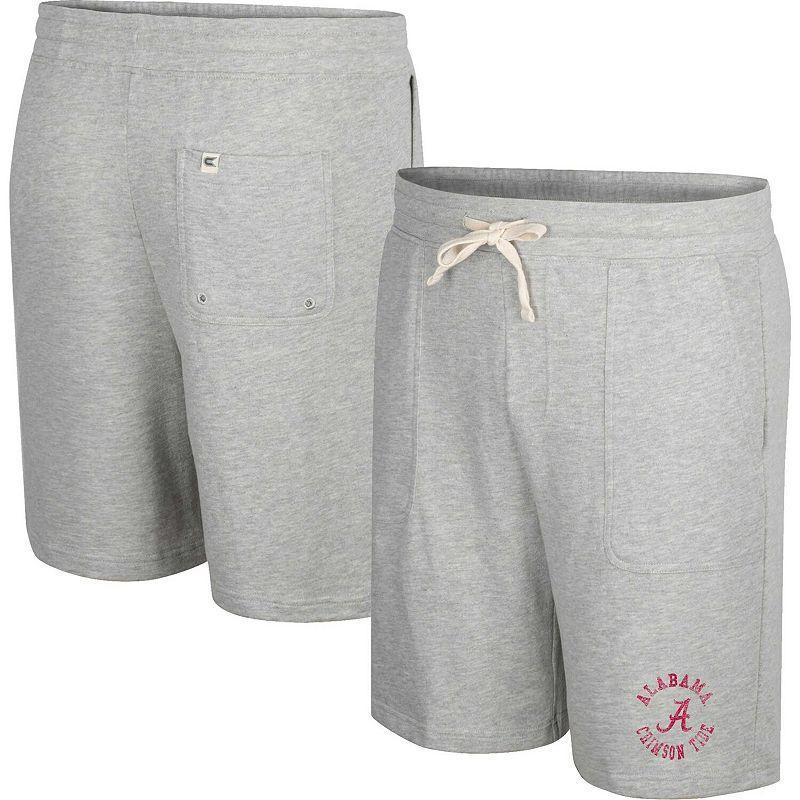 Men's Colosseum Heather Gray Alabama Crimson Tide Love To Hear This Terry Shorts, Size: Medium, Grey Product Image