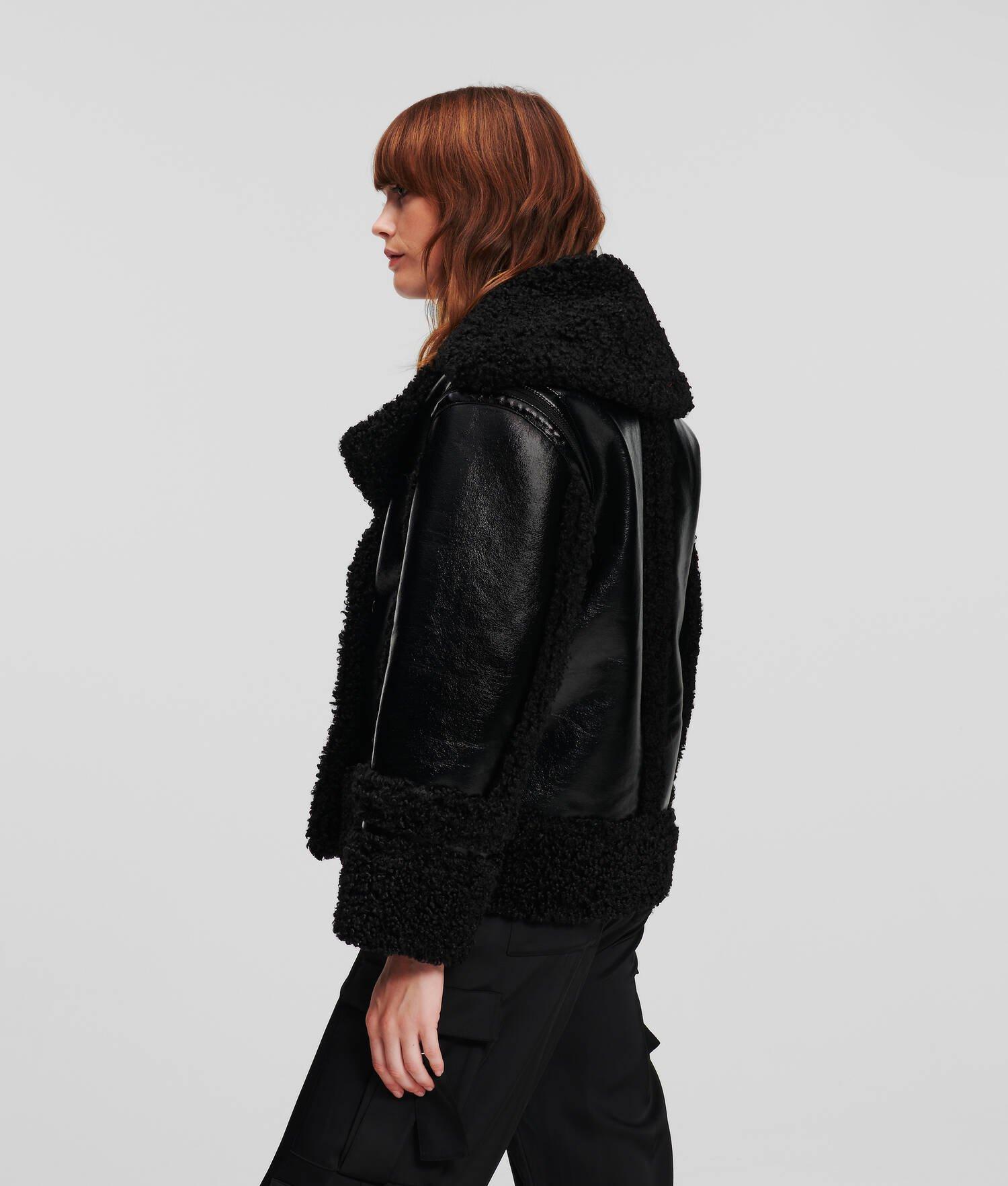 FAUX-SHEARLING AVIATOR JACKET Product Image