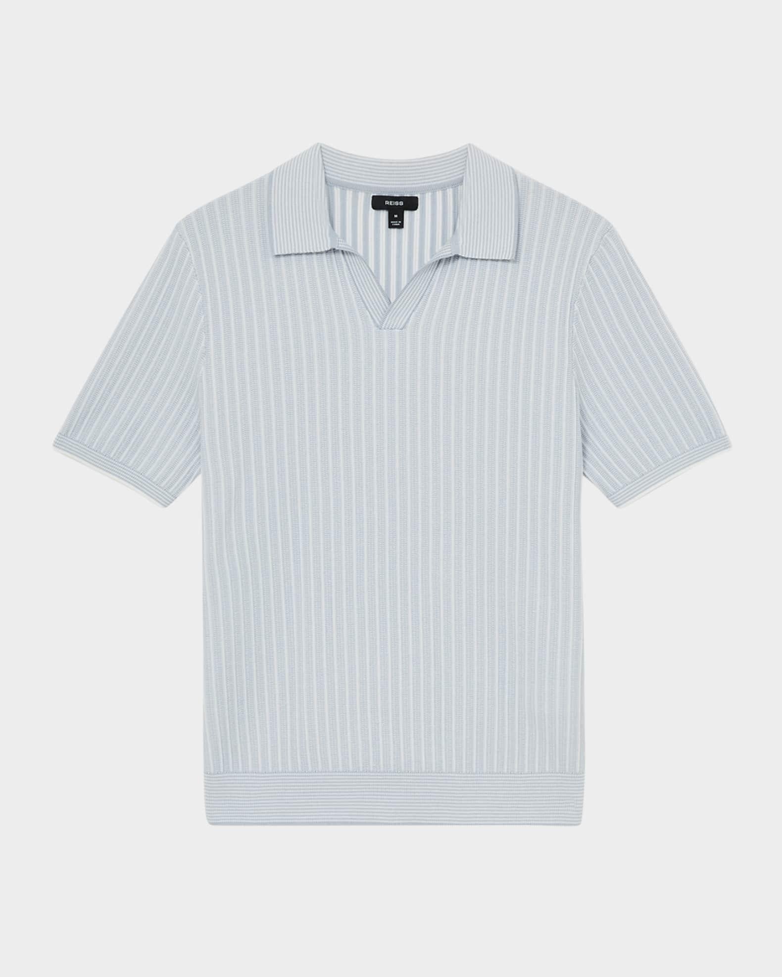 Men's Lancaster Stripe Open Collar Shirt Product Image