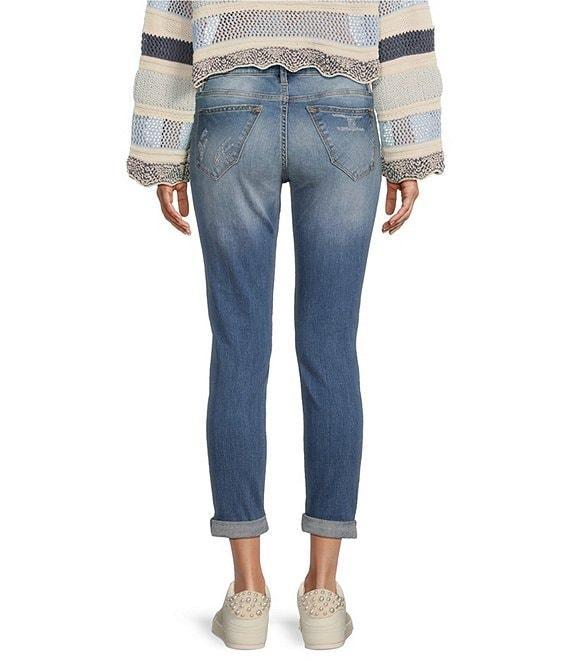 Vigoss Thompson Destructed Cuffed Tomboy Jeans Product Image