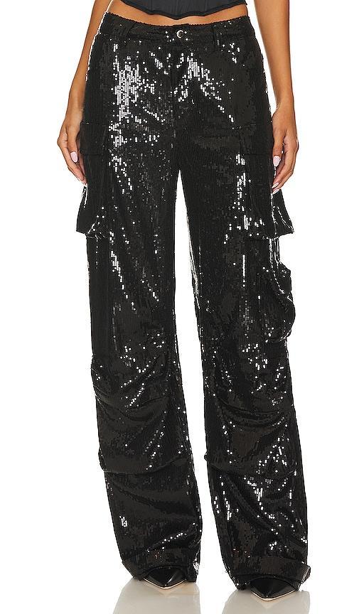 Steve Madden Duo Sequin Cargo Pants Product Image