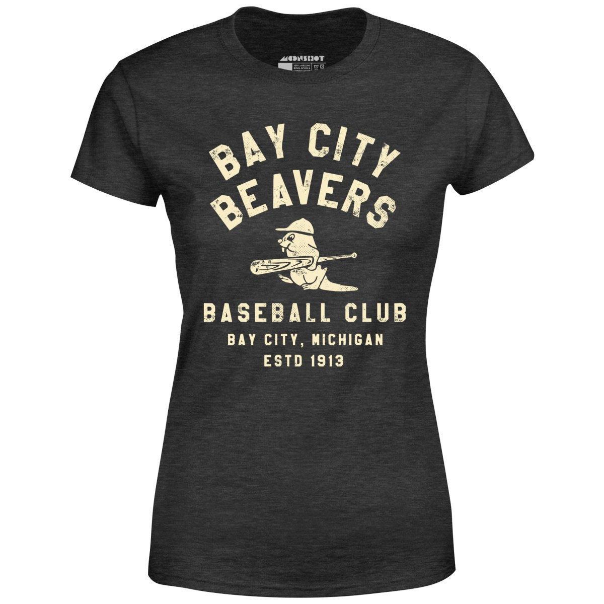 Bay City Beavers - Michigan - Vintage Defunct Baseball Teams - Women's T-Shirt Female Product Image