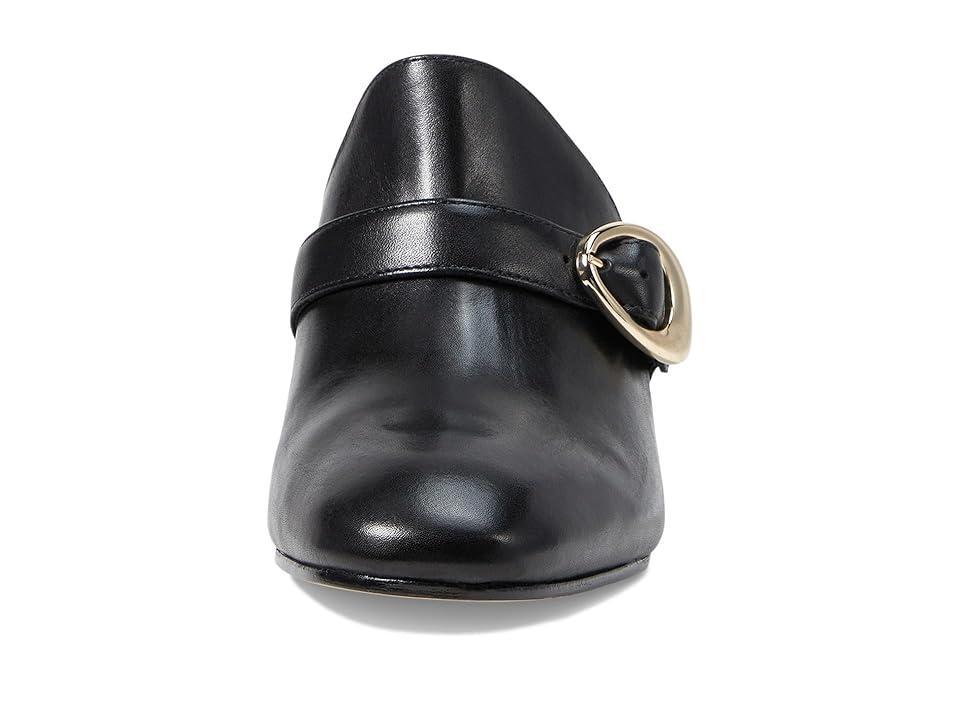 Womens Natasia Leather Mid Heel Mules Product Image