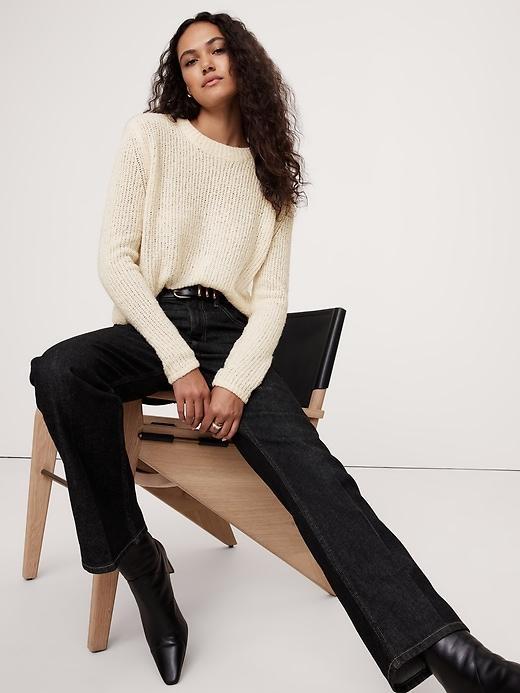 Merino-Blend Crew-Neck Sweater Product Image