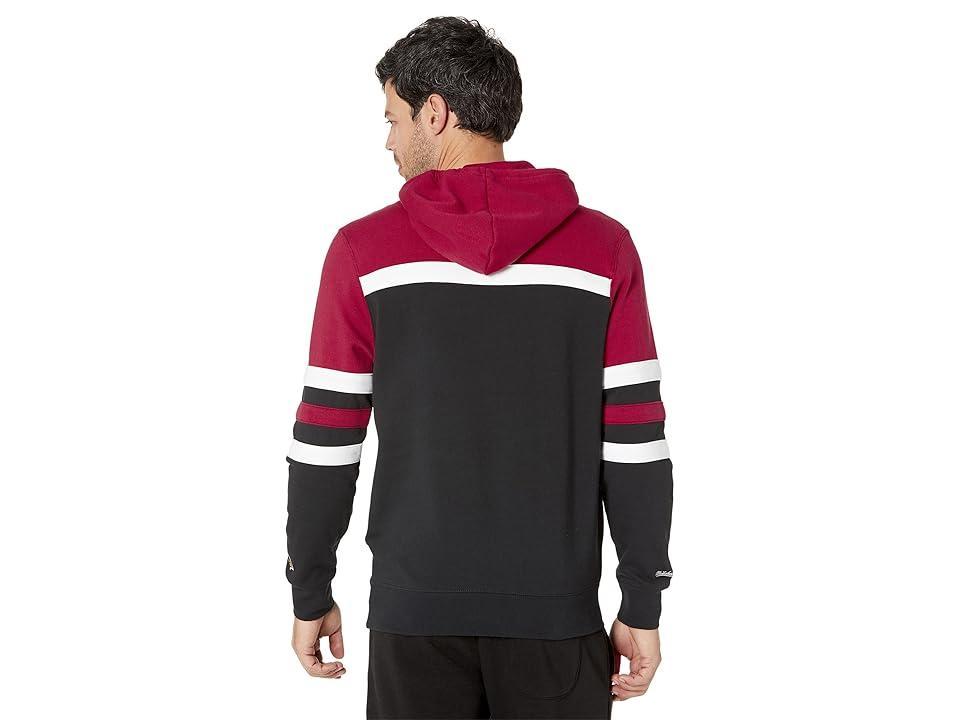 Men's Mitchell & Ness Cardinal/Black Arizona Cardinals Head Coach Pullover Hoodie, Size: 2XL, Red Product Image
