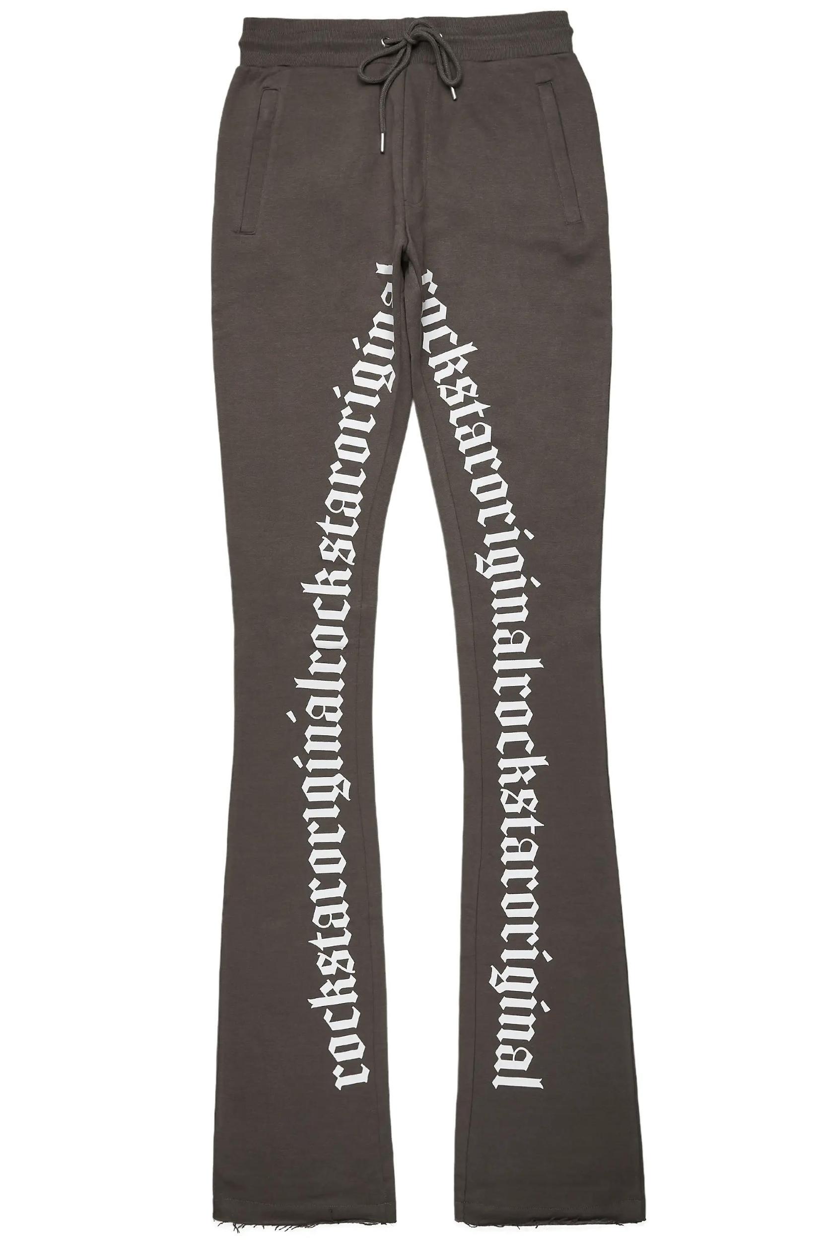 Callie Vintage Grey Super Stacked Flare Pants Male Product Image