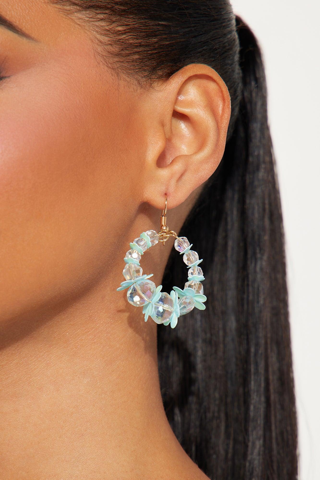 Flowers By The Forest Earrings - Blue/combo Product Image