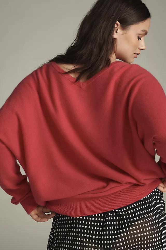 The Charley Cashmere Relaxed V-Neck Sweater Product Image