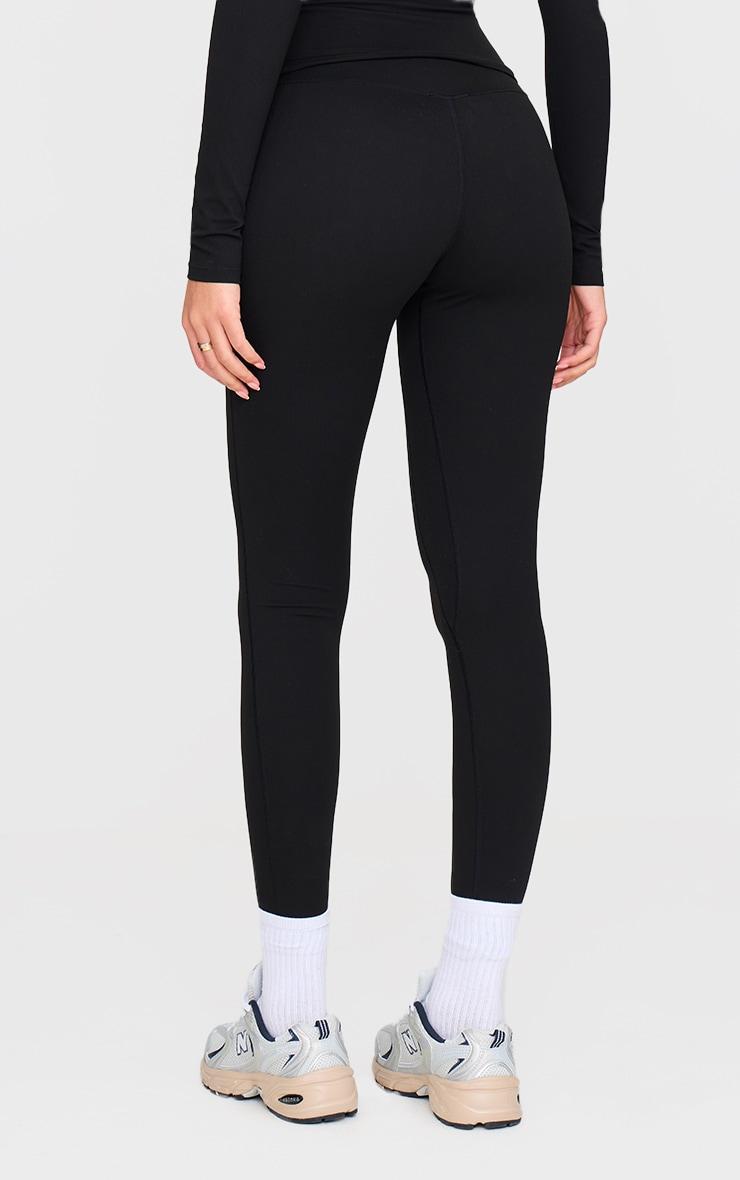 Tall Black Snatched Sculpt High Waisted Gym Leggings Product Image