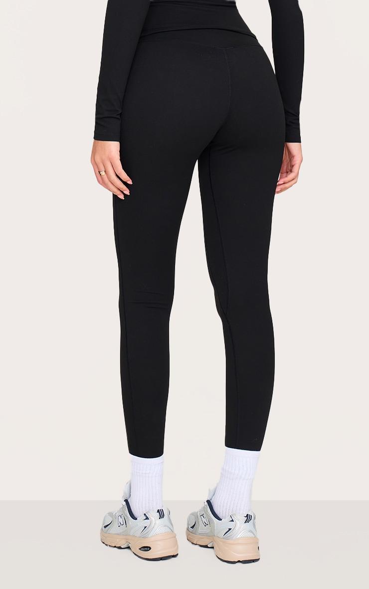 Tall Black Snatched Sculpt High Waisted Gym Leggings Product Image